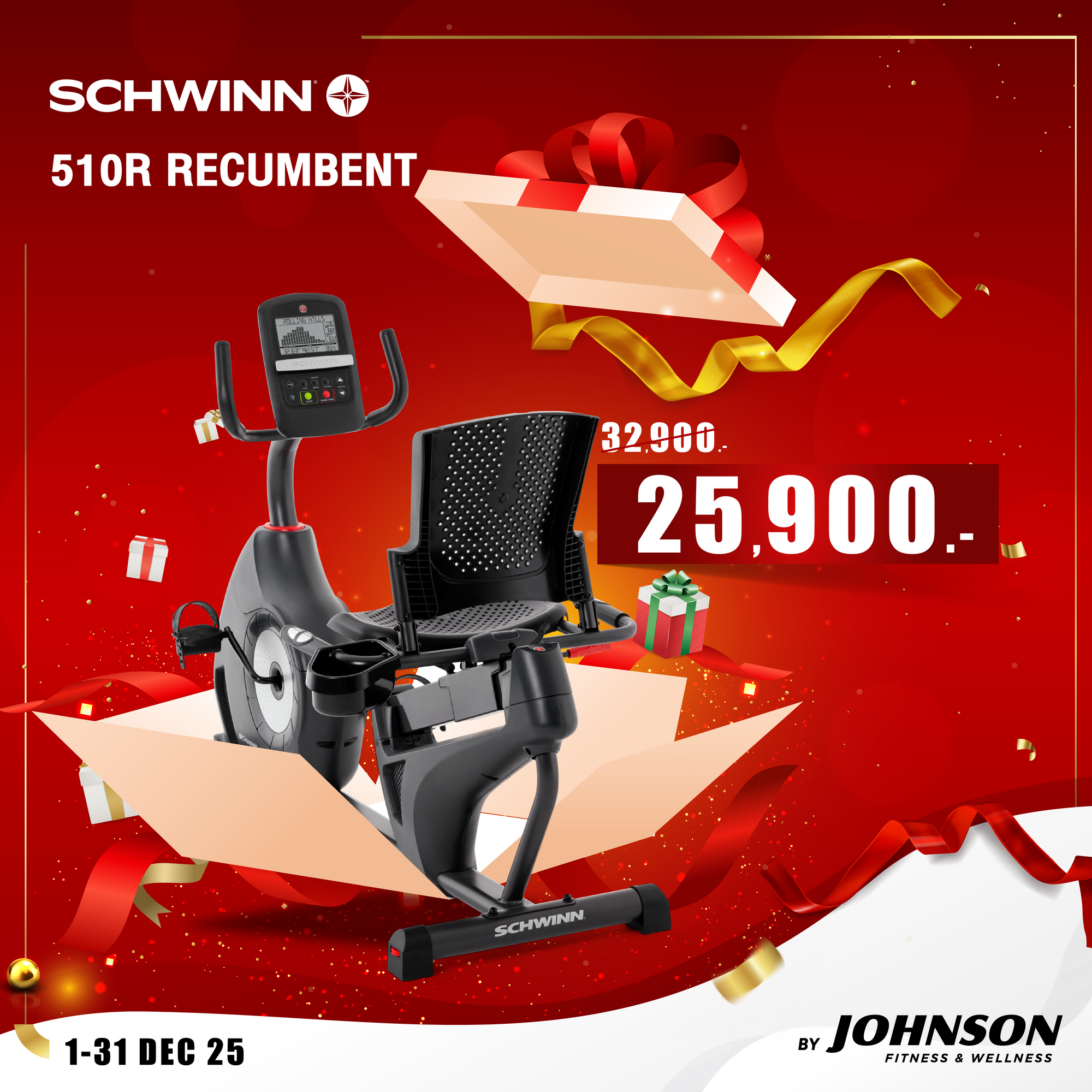 Schwinn Recumbent Bike 510R New arrivals Exclusive Online!